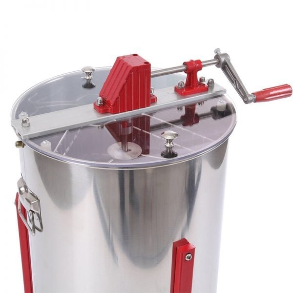 HE 3M 3 Frame Stainless Manual Honey Extractor 4