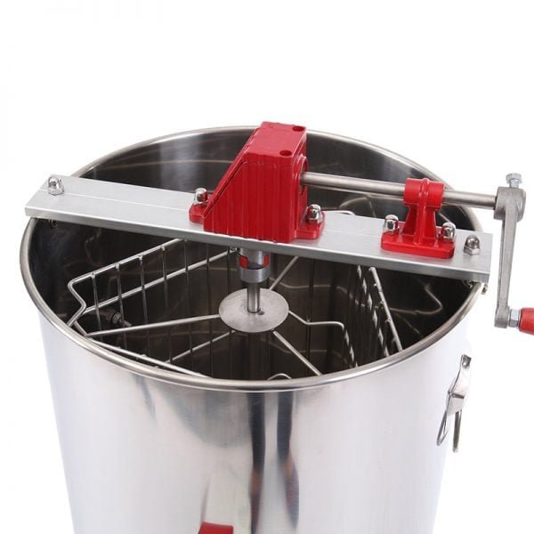 HE 3M 3 Frame Stainless Manual Honey Extractor 5