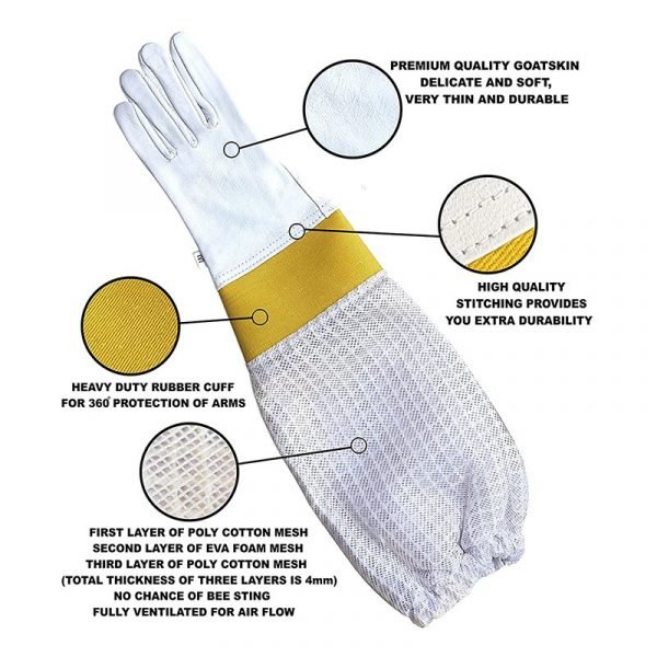 3-Layers-Sleeves-Reinforced-cuff-Bee-Gloves-5